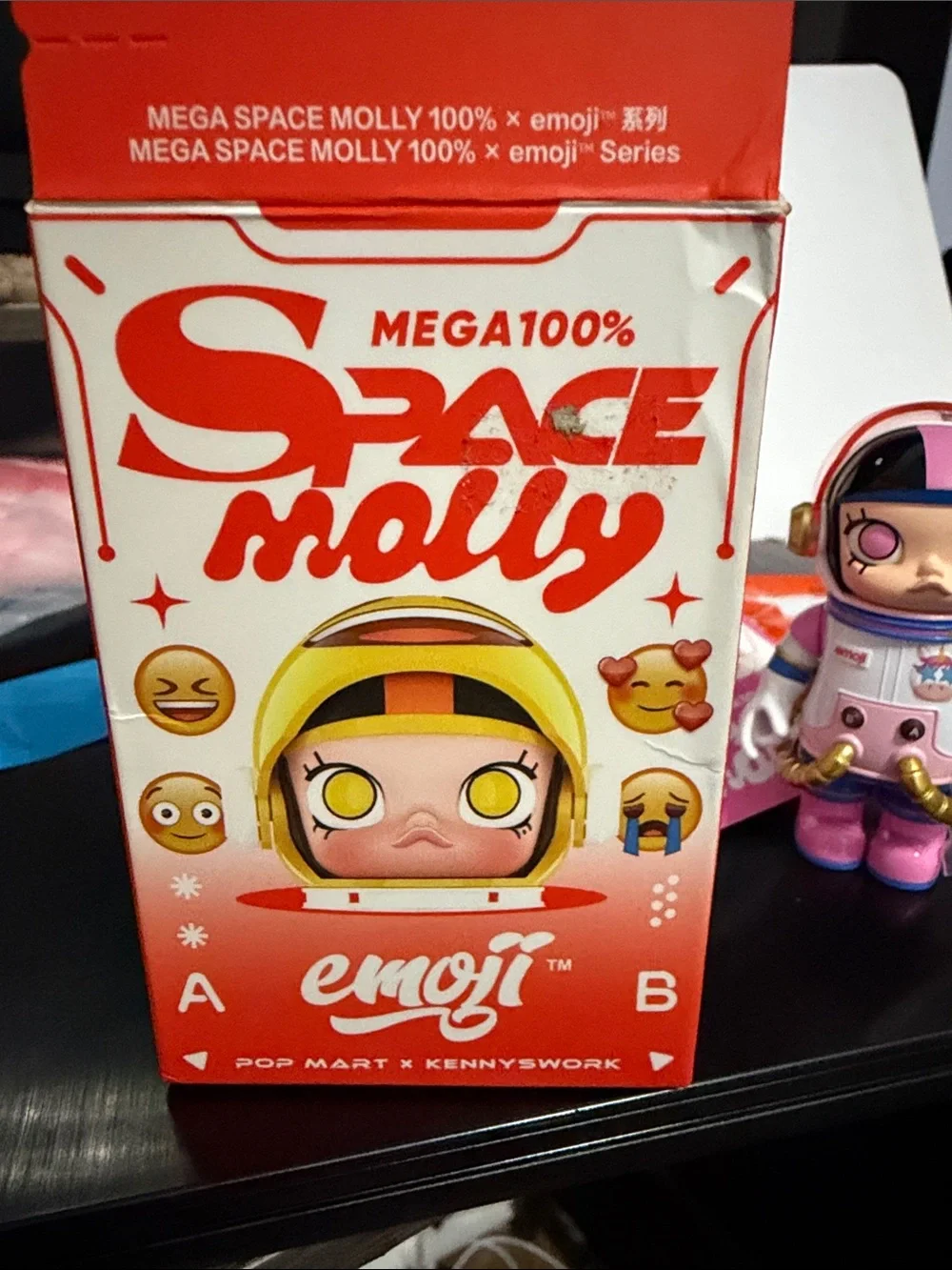 Pop Mart Space Molly Emoji Series 100% Unicorn Figure - complete